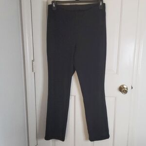 Belle Kim Gravel Womens Stretch Pull on Black Straight Leg Jeans